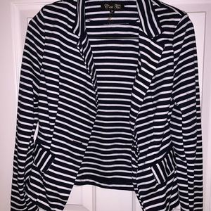 Striped Navy/White Blazer